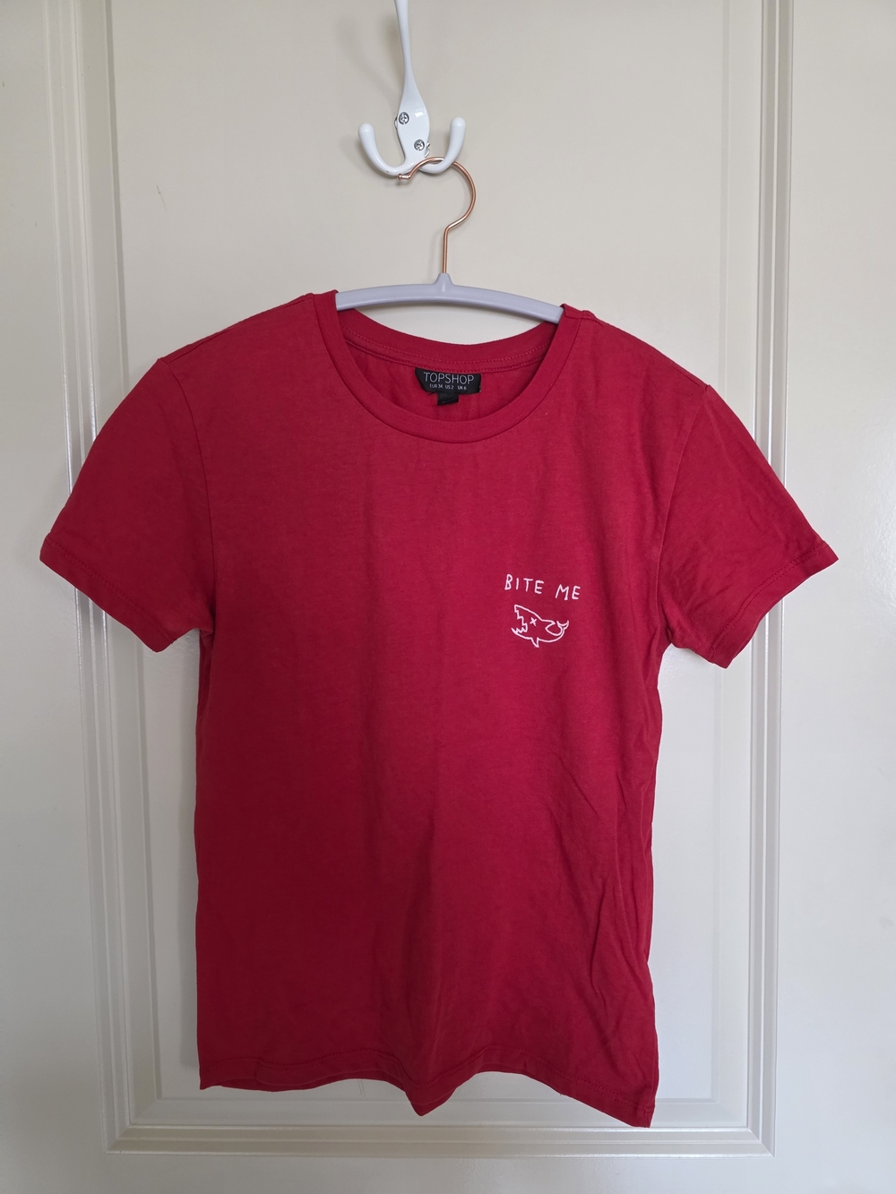 Topshop 'Bite Me' Graphic Tee